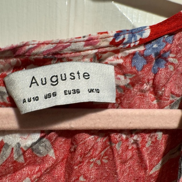 Auguste red day dress - Picture 2 of 3